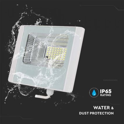 LED Aurinkokenno ulkovalonheitin LED/12W/3,2V IP65 4000K + kauko-ohjaus