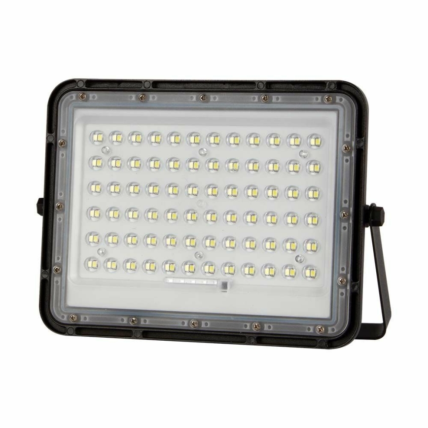 LED Ulkotila himmennettävä aurinko valonheitin LED/15W/3,2V IP65 4000K 12000 mAh musta + kauko-ohjaus