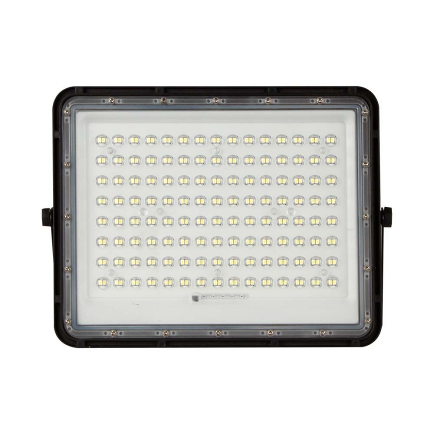 LED Aurinkokenno ulkovalonheitin LED/200W/3,2V 4000K musta IP65 + kauko-ohjaus