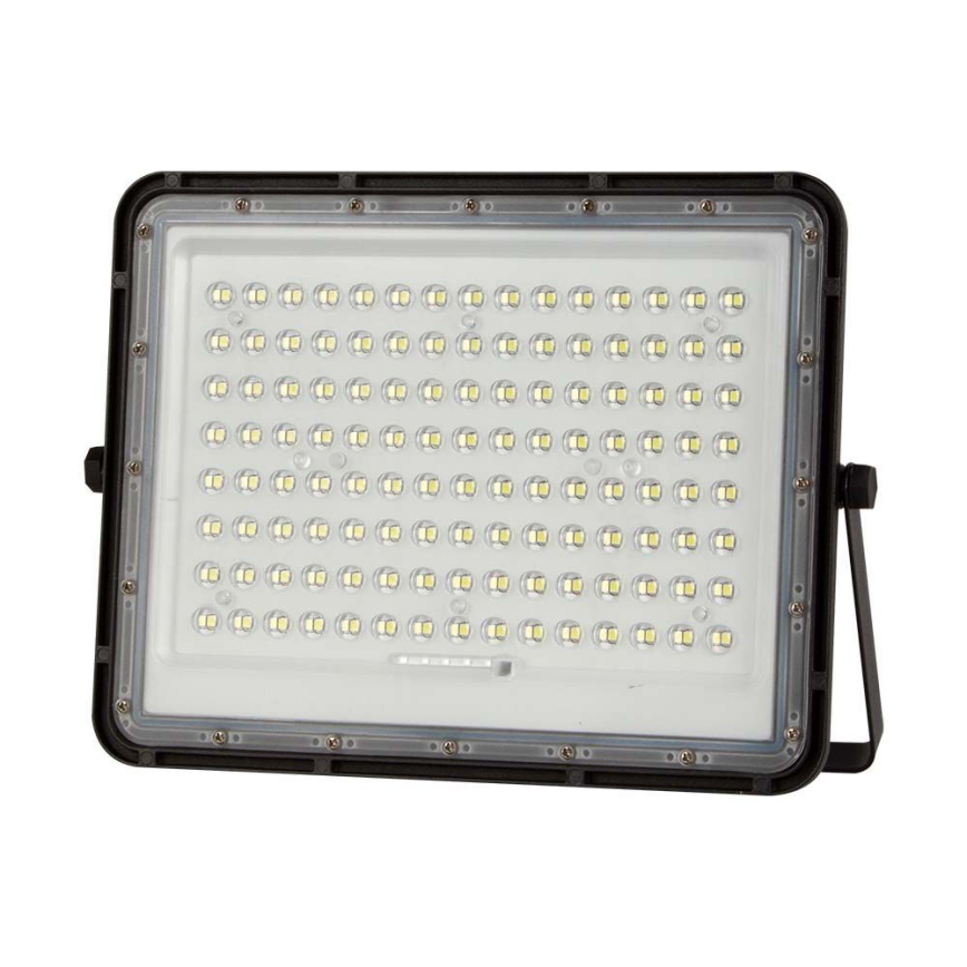LED Aurinkokenno ulkovalonheitin LED/200W/3,2V 4000K musta IP65 + kauko-ohjaus