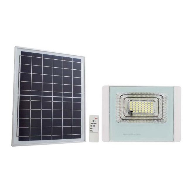 LED Aurinkokenno ulkovalonheitin LED/20W/3,2V IP65 4000K + kauko-ohjaus