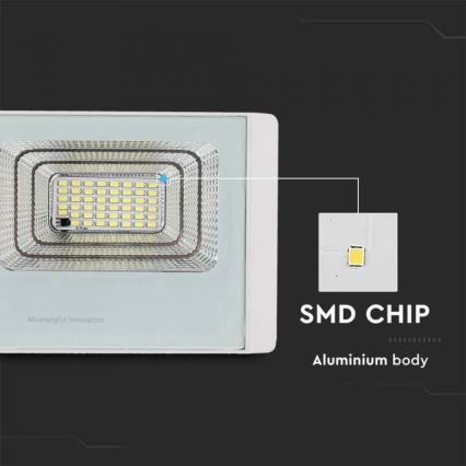 LED Aurinkokenno ulkovalonheitin LED/20W/3,2V IP65 4000K + kauko-ohjaus