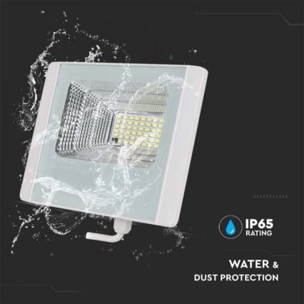 LED Aurinkokenno ulkovalonheitin LED/20W/3,2V IP65 4000K + kauko-ohjaus