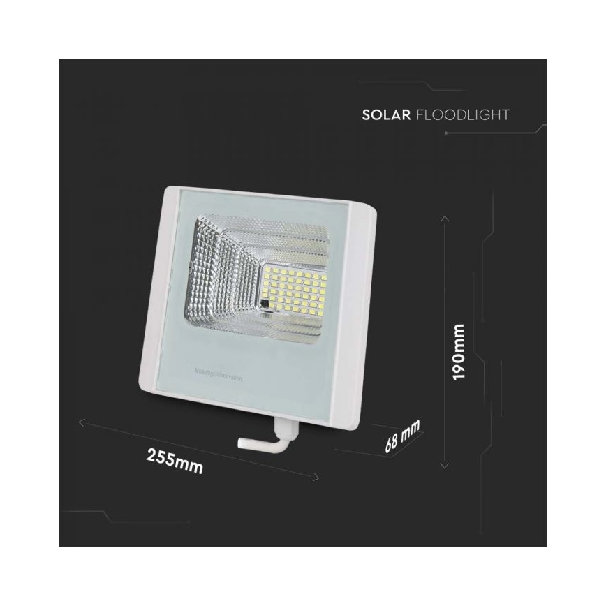 LED Aurinkokenno ulkovalonheitin LED/20W/3,2V IP65 4000K + kauko-ohjaus