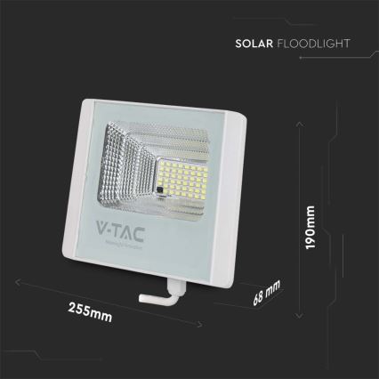 LED Aurinkokenno ulkovalonheitin LED/20W/3,2V IP65 6400K + kauko-ohjaus