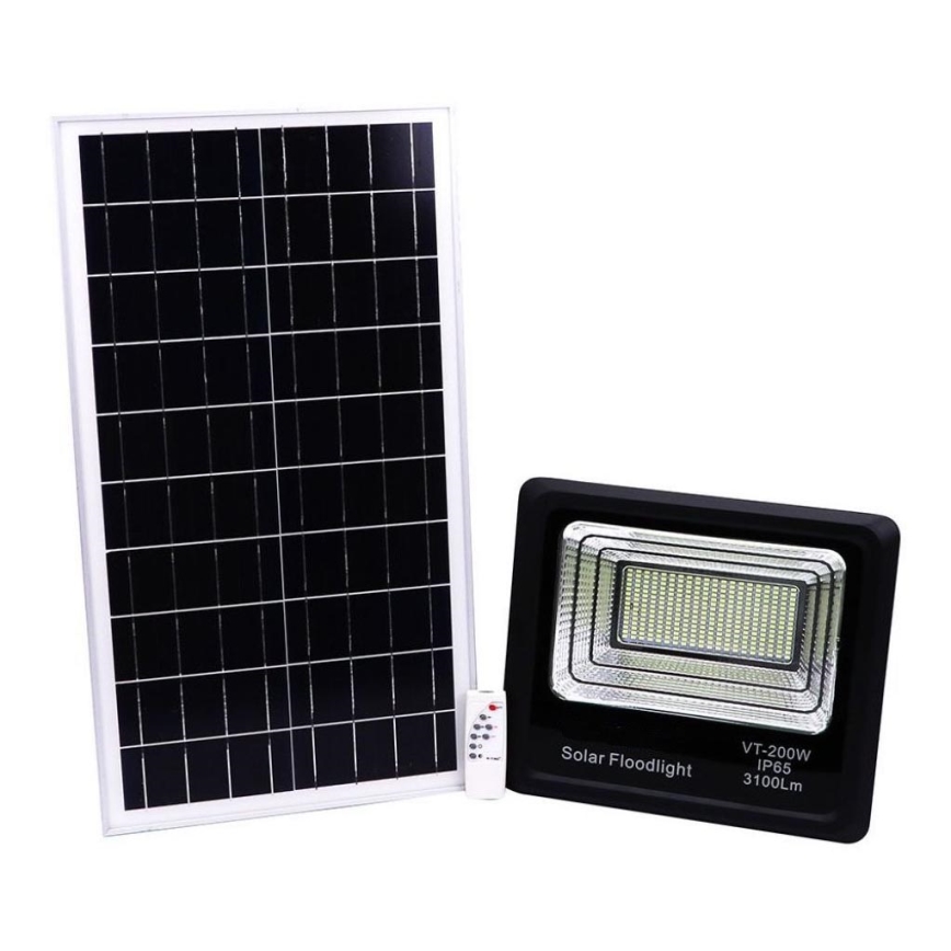 LED Aurinkokenno ulkovalonheitin LED/40W/10V IP65 6000K + kauko-ohjaus