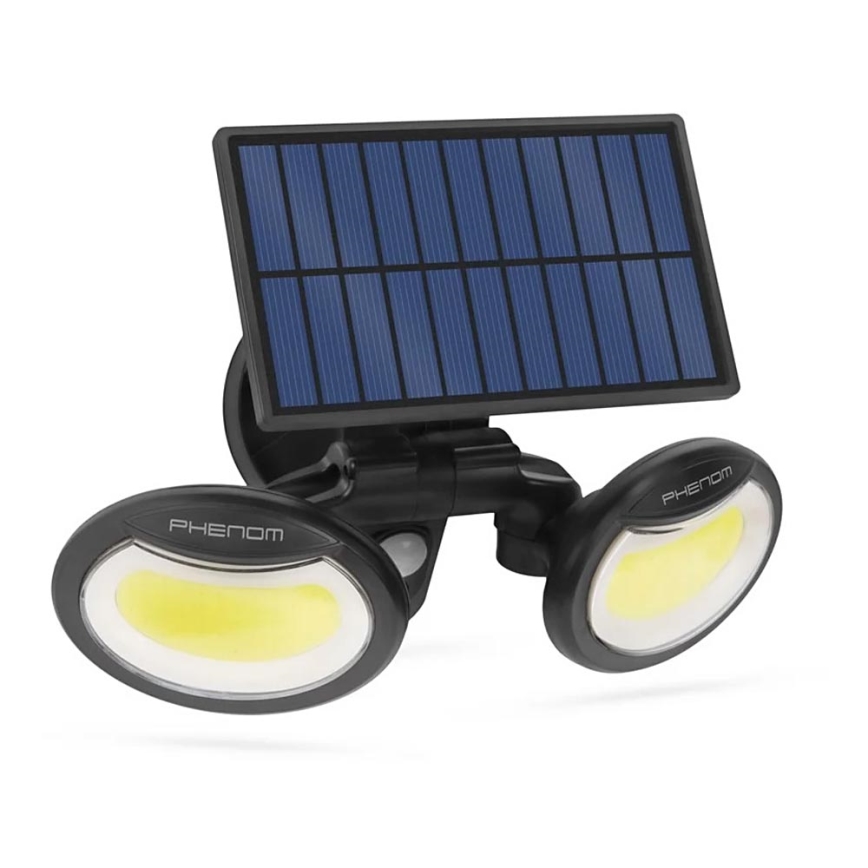 LED Aurinkokenno valonheitin anturilla 2xLED/4W/5V IP65