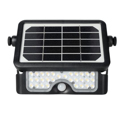 LED-aurinkokenno valonheitin anturilla LED / 5W / 3,7V 4000K IP65