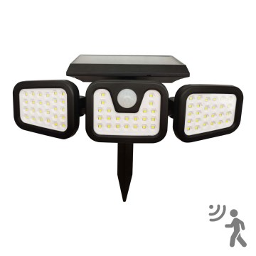LED-aurinkokenno valonheitin anturilla TRIO LED/0,6W/3,7V IP44