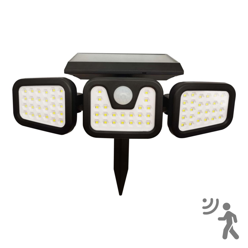 LED-aurinkokenno valonheitin anturilla TRIO LED/0,6W/3,7V IP44