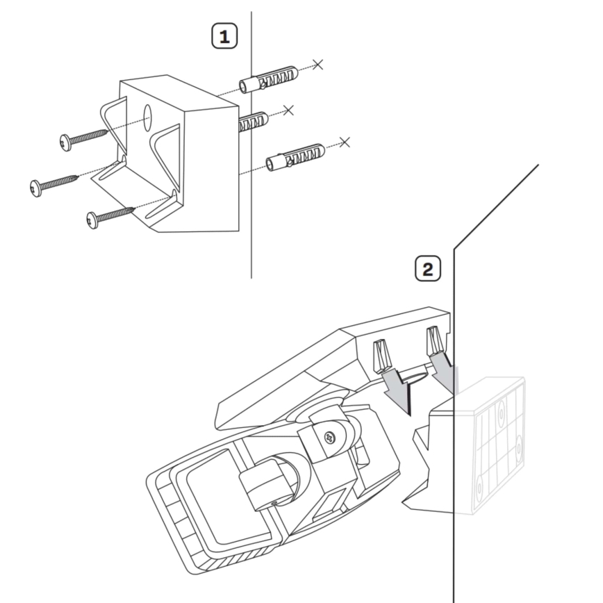 LED-aurinkokenno valonheitin anturilla TRIO LED/0,6W/3,7V IP44
