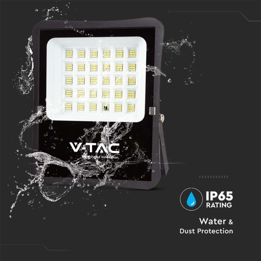 LED Aurinkokenno valonheitin LED/20W/3,2V 6400K IP65 + kaukosäädin