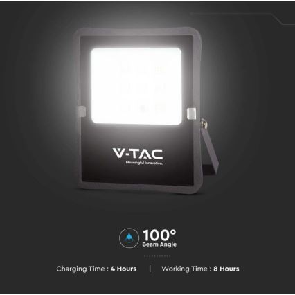 LED Aurinkokenno valonheitin LED/6W/3,2V 6400K IP65 + kaukosäädin