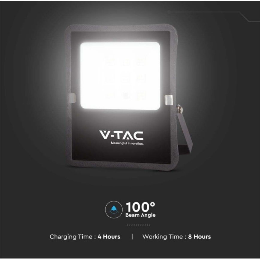 LED Aurinkokenno valonheitin LED/6W/3,2V 6400K IP65 + kaukosäädin
