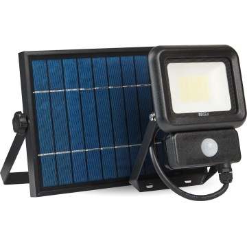 LED-aurinkokenno valonheitin liiketunnistimella LED / 20W / 3,7V 6500K IP65