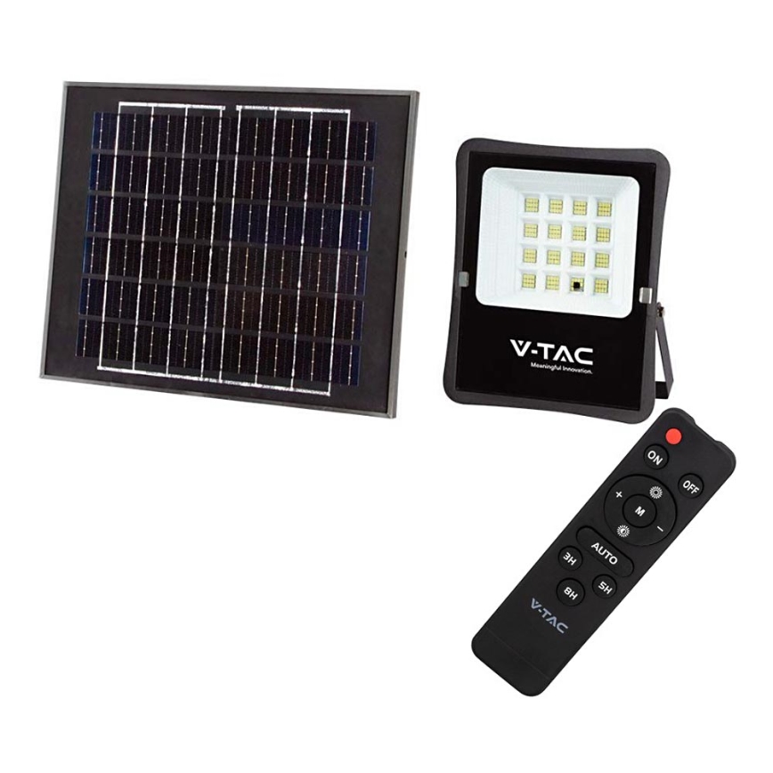 LED-aurinkokenno valonheitin ulkokäyttöön LED/16W/3.2V 4000K IP65 + kaukosäädin