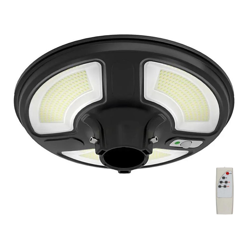 LED aurinkokennokatuvalaisin anturilla LED/10W/3,2V 6500K IP65 + kaukosäädin