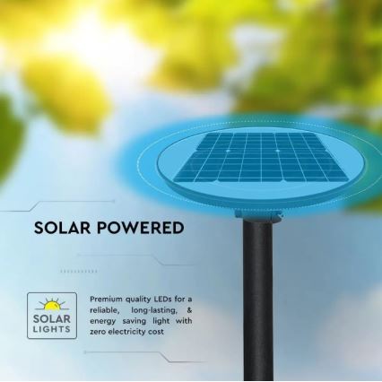LED aurinkokennokatuvalaisin anturilla LED/10W/3,2V 6500K IP65 + kaukosäädin