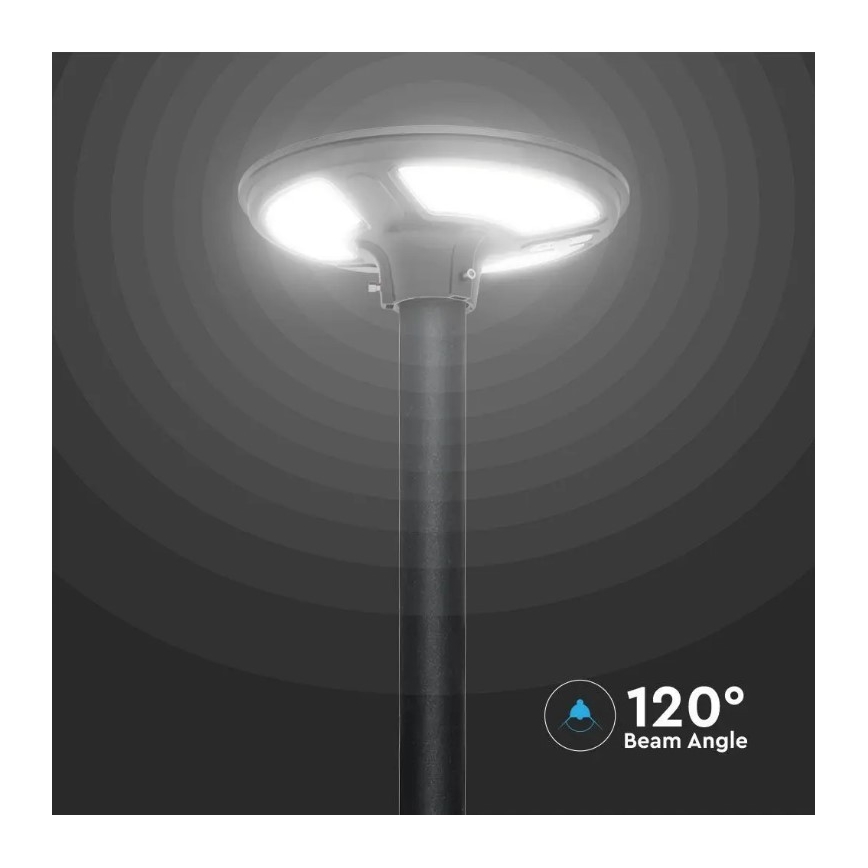 LED aurinkokennokatuvalaisin anturilla LED/10W/3,2V 6500K IP65 + kaukosäädin