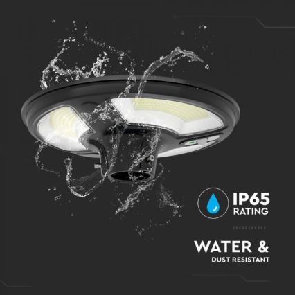 LED Aurinkokennokatuvalo anturilla LED/10W/3,2V IP65 4000K + kauko-ohjaus