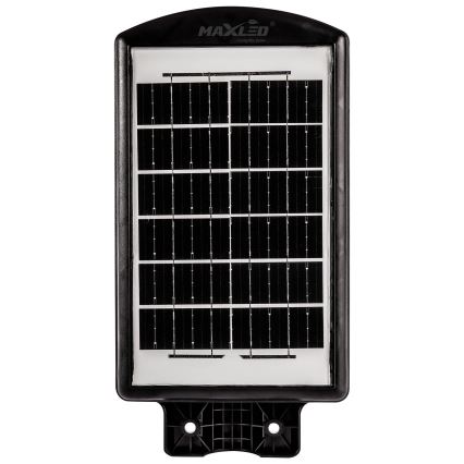 LED Himmennettävä aurinkokennoinen katulamppu anturilla LED/120W/6V 6500K IP65 musta + kauko-ohjaus