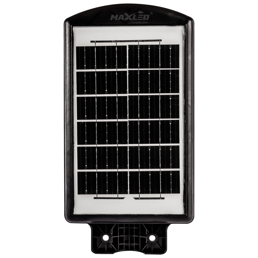 LED Himmennettävä aurinkokennoinen katulamppu anturilla LED/120W/6V 6500K IP65 musta + kauko-ohjaus