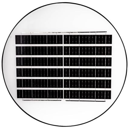 LED Himmennettävä aurinkokennoinen katulamppu anturilla LED/15W/6V 11000 mAh 6500K IP65 musta + kauko-ohjaus