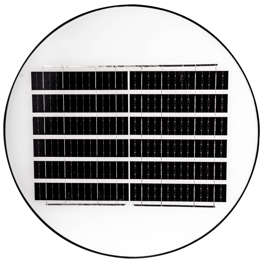 LED Himmennettävä aurinkokennoinen katulamppu anturilla LED/15W/6V 11000 mAh 6500K IP65 musta + kauko-ohjaus