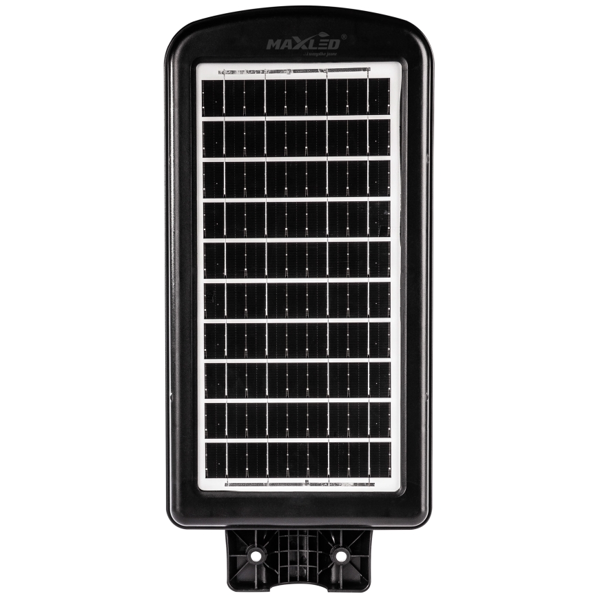 LED Himmennettävä aurinkokennoinen katulamppu anturilla LED/180W/6V 6500K IP65 musta + kauko-ohjaus