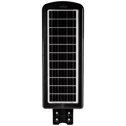 LED Himmennettävä aurinkokennoinen katulamppu anturilla LED/300W/6V 6500K IP65 musta + kauko-ohjaus