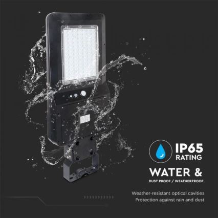 LED Aurinkokennokatuvalo anturilla LED/40W/9,6V IP65 6000K + kauko-ohjaus