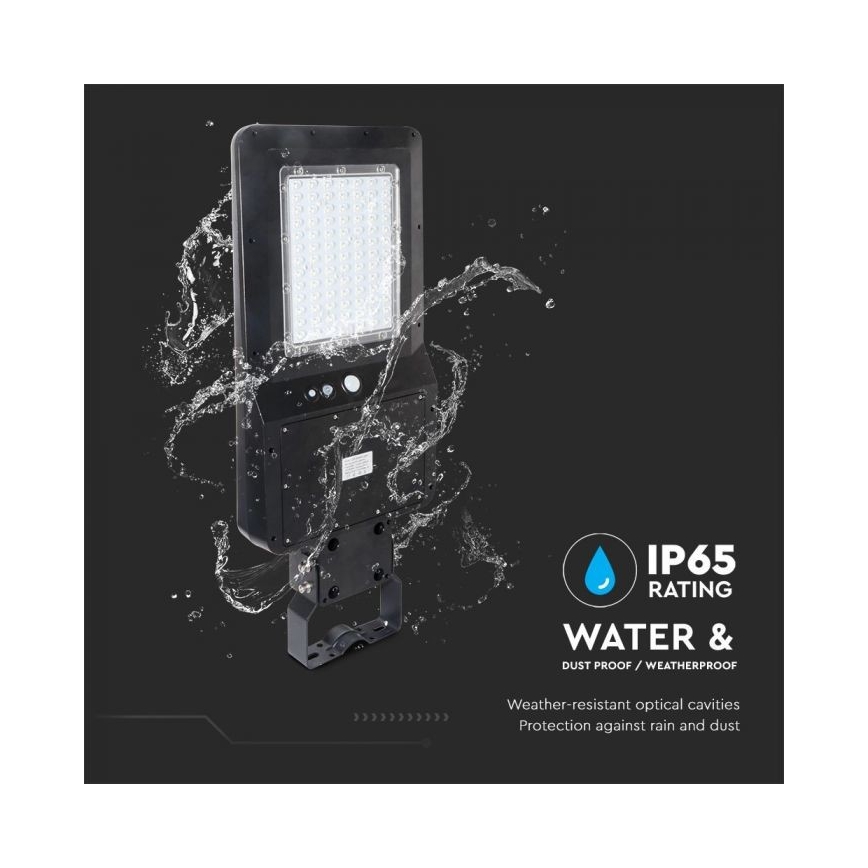 LED Aurinkokennokatuvalo anturilla LED/40W/9,6V IP65 6000K + kauko-ohjaus