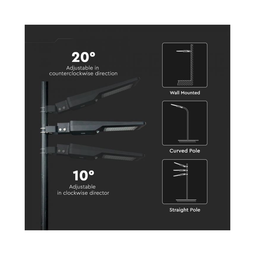 LED Aurinkokennokatuvalo anturilla LED/40W/9,6V IP65 6000K + kauko-ohjaus