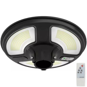 LED Aurinkokennokatuvalo anturilla LED/7,5W/3,2V IP65 4000K + kauko-ohjaus