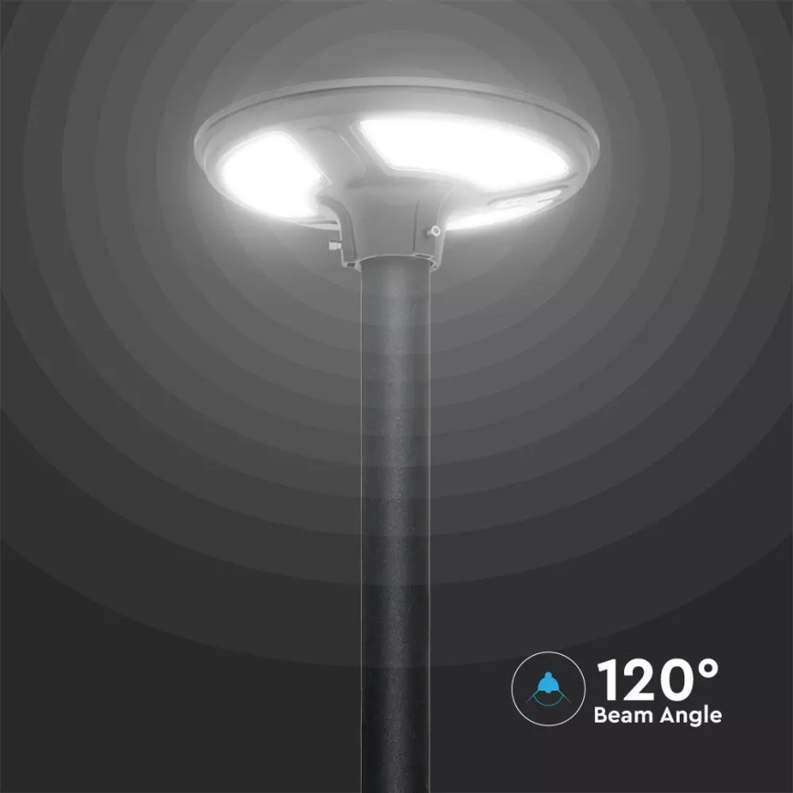 LED Aurinkokennokatuvalo anturilla LED/7,5W/3,2V IP65 4000K + kauko-ohjaus