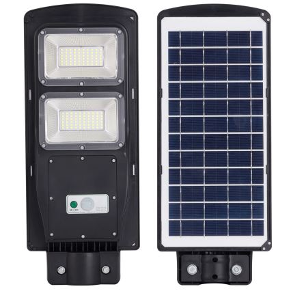 LED Aurinkokennokatuvalo anturilla STREET 2xLED/6W/3,2V 12000 mAh IP65 + kauko-ohjaus