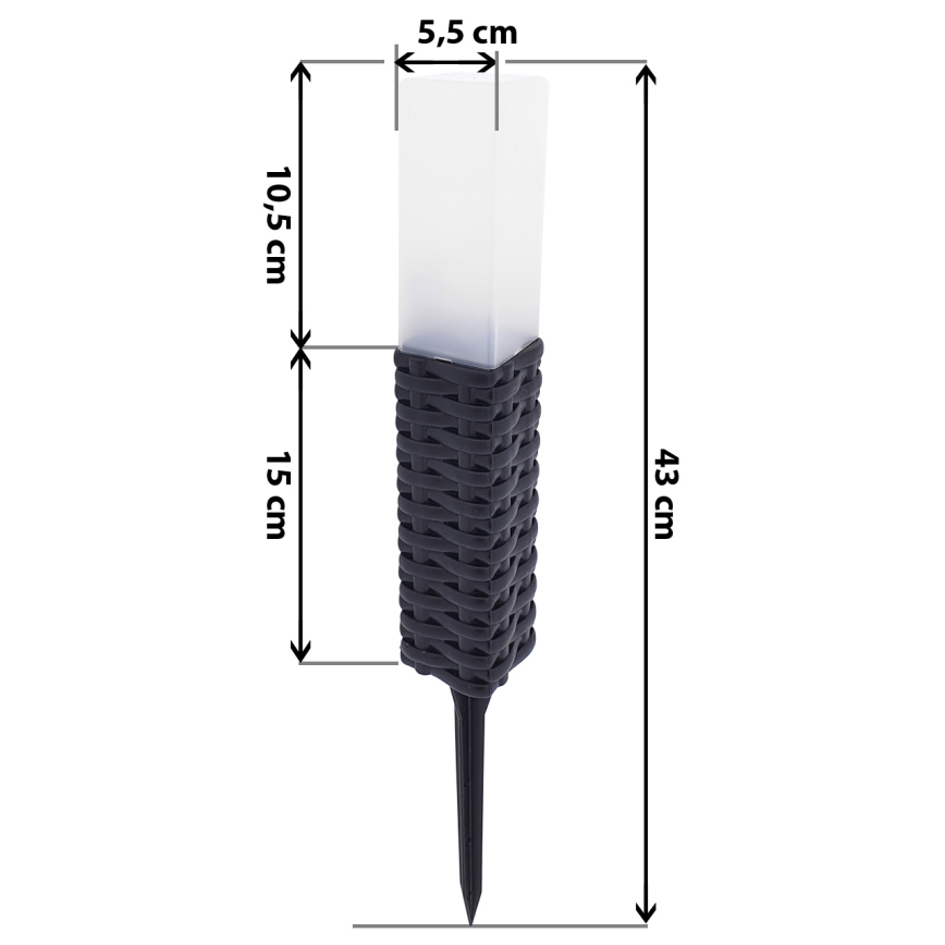 LED-aurinkokennolamppu RABBIA LED/1,2V IP44