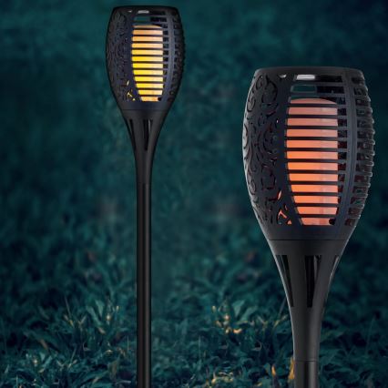 LED aurinkokennolamppu ulkokäyttöön FUEGO BIG LED/1,2V 600 mAh IP44