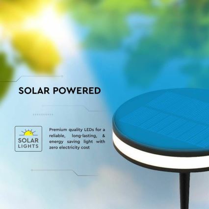 LED aurinkokennolamppu ulkokäyttöön LED/1,8W/3,7V IP54 3000K