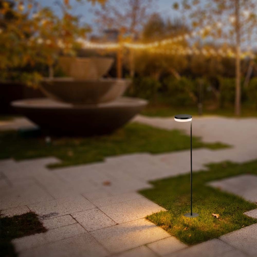 LED aurinkokennolamppu ulkokäyttöön LED/2W/3,7V 3000K IP54 musta