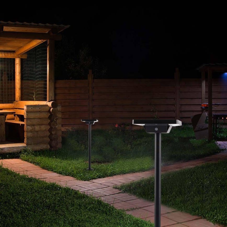 LED aurinkokennolamppu ulkokäyttöön 2in1 LED/2W/3,7V IP65 3000/4000/6500K 2600 mAh