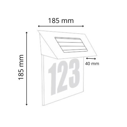 LED-aurinkokennonumero 1,2V IP44
