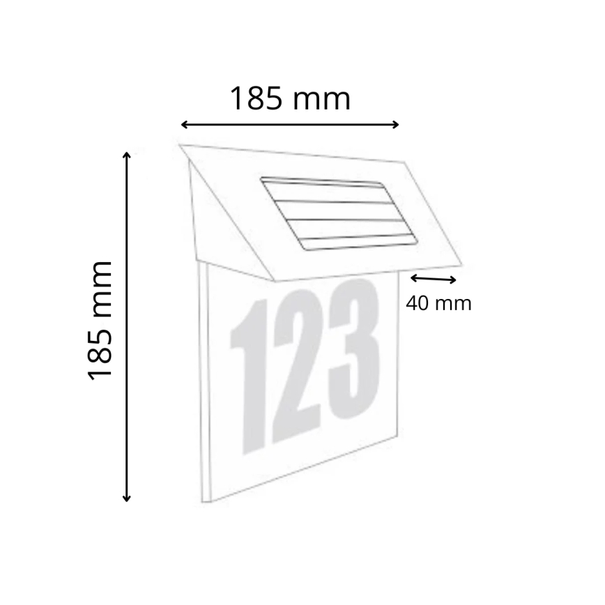 LED-aurinkokennonumero 1,2V IP44