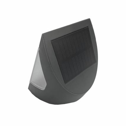 LED-aurinkokäyttöinen seinävalaisin anturilla LED/3W/3,7V 3000/4000K 1200 mAh IP54 antrasiitti
