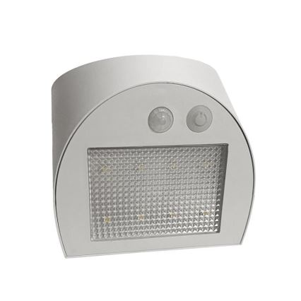 Aurinkokennolla toimiva LED-seinävalaisin anturilla LED/3W/3,7V 3000/4000K 1200 mAh IP54 valkoinen