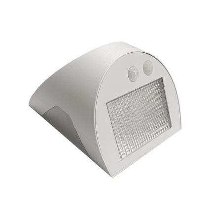 Aurinkokennolla toimiva LED-seinävalaisin anturilla LED/3W/3,7V 3000/4000K 1200 mAh IP54 valkoinen