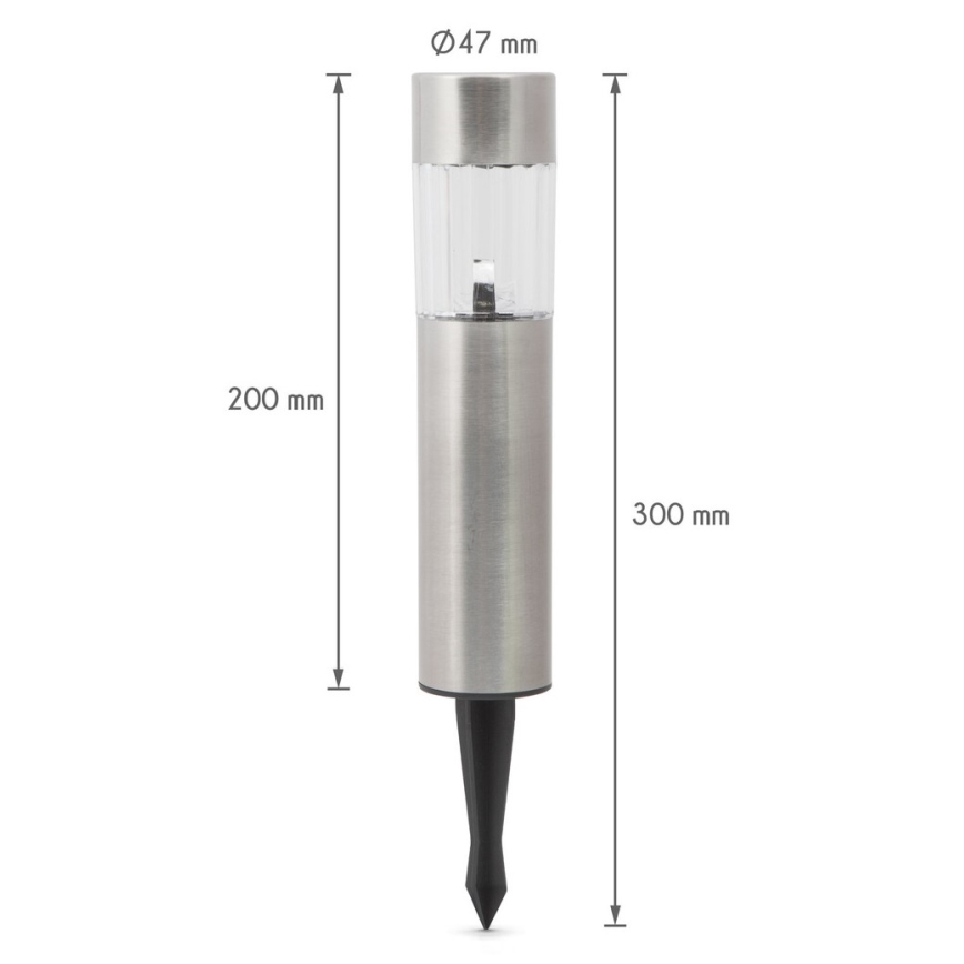 LED-aurinkokennovalaisin LED/1x2/3AAA IP44