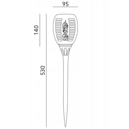 LED-aurinkokennovalaisin SPARKLE LED / 0,12W / 1,2V IP44