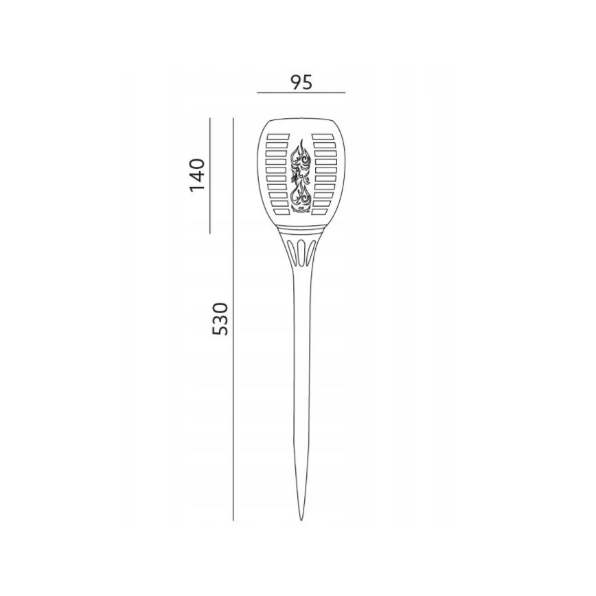 LED-aurinkokennovalaisin SPARKLE LED / 0,12W / 1,2V IP44