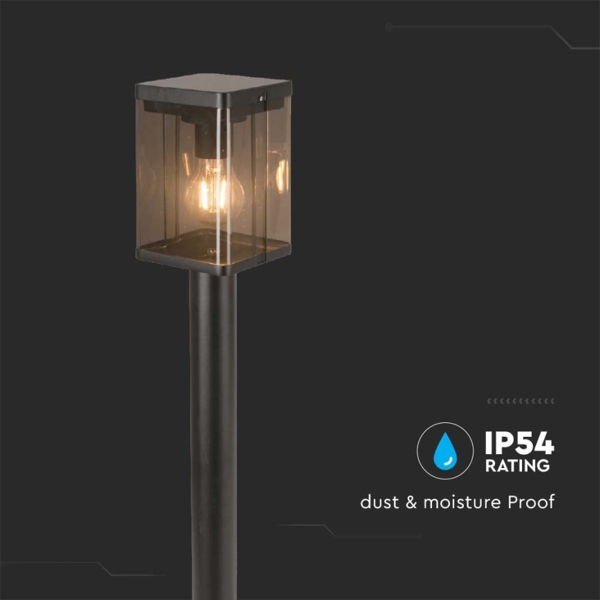 LED aurinkokennovalaisin tunnistimella ulkokäyttöön LED/2,5W/3,7V 3000K IP54 musta